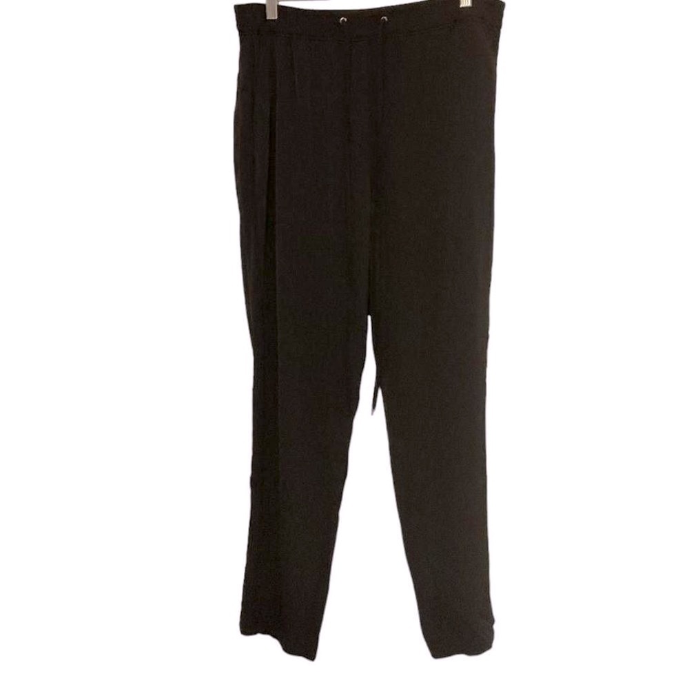 Carolina Belle Montreal black pull on drawstring dress jogger pants